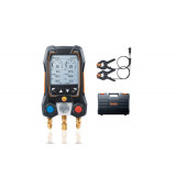 testo 550s Комплект 1 - Умный цифровой манометрический коллектор и зонды-зажимы температуры с фиксированным кабелем